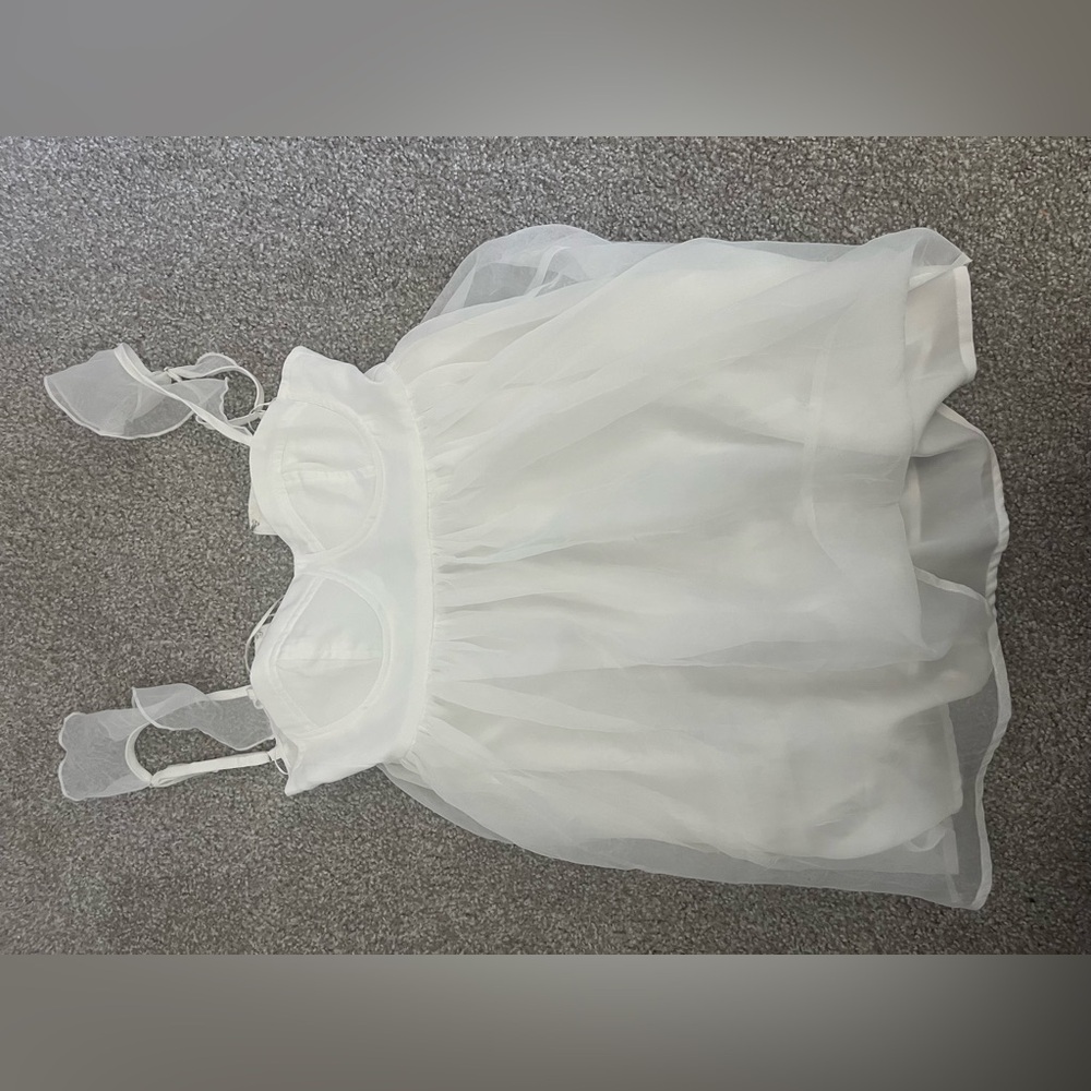 White mini dress